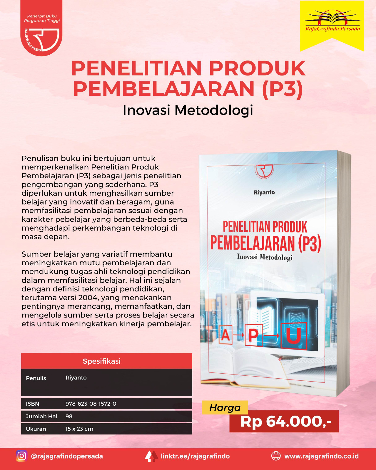 Penelitian Produk Pembelajaran (P3):  Inovasi Metodologi